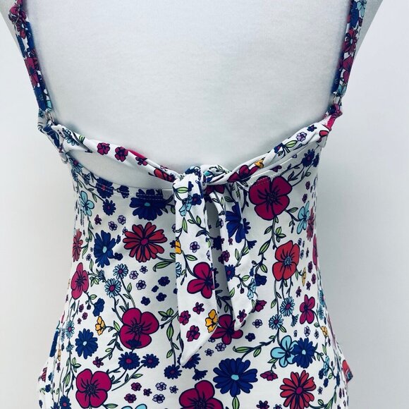 Liz Claiborne Floral Tankini Swimwear for Women Multicolor Size S - Picture 3 of 11